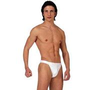 Tanga Coton Briefs 2 pièces pour homme (Ref:1180) (grand(large), blanc(white))