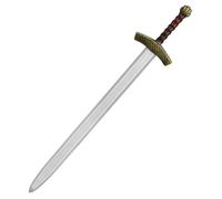 Tanganan Long Medieval Sword, 35.5in/36.2in Martial Arts Training Plastic Sword for Halloween Costume Cosplay Outdoor Game Sports (33.5in)