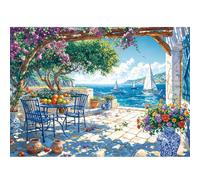 TangComplete - Puzzles 1000 Pieces for Adults jigsaw puzzles for adults 1000 Piece Puzzle Challenging Game for The Whole for Women, Gifts for Men, Theme: Summer Coast