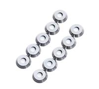 TANGDIAABBCC 10Pcs 12mm Round Carbide TiAlN Ball End Wood Turning Milling Cutter Inserts
