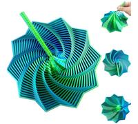 Tangdudu 14.5cm Fractal Fidget Hexagon, 3D Printing Hexagon Fidget Toy, Hexagon Spiral Toys, Hexagon Geometric Sensory Toy, Kids Adults Fidget Toy for Anti-Anxiety and Stress Relief(Green)