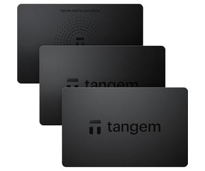 Tangem Crypto Wallet Pack of 3 - Trusted Cold Storage Hardware Wallet for Bitcoin, Ethereum, NFTs & Altcoins - 100% Offline Crypto Cold Wallet