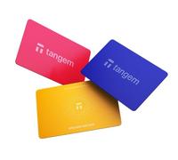 TANGEM Pack of 3 Wallets - Secure Crypto Wallet - Reliable Cold Storage for Bitcoin, Ethereum, NFT's and More Coins - Spring Bloom 100% Offline Hardware