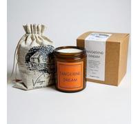 Tangerine Dream Luxury Hand Poured Candle | Eco Friendly | Vegan | Hand Crafted, | 50+ Hour Burn Time | Soy Wax Premium Candle | Handmade by Village Farm Candles | Handmade | Artisian | Small Batch|