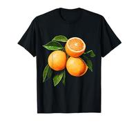 Tangerine Fruit Motif Artwork Tangerine T-Shirt