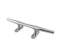 Tangerine Hollow Cleat Polished Marine Stainless Steel Flat Deck Mooring Fitting For 8 10 12 15 Inch Boats(10 inch)