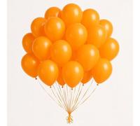 Tangerine Orange Balloons 25 Pack 10 Inch Premium Latex Party Decorations for Halloween Carnival Autumnal Events Baby Shower Birthday Fiesta Theme