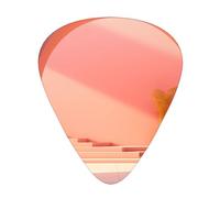 tangerine wall guitar picks in three different thicknesses, suitable for electric guitar and band players