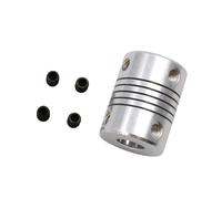 Tangerniu 19x25mm Flexible Coupling 3mm 4mm 5mm 6mm 6.35mm 7mm 8mm 10mm Bore D19 L25 CNC Motor Jaw Shaft Coupler Shaft Joint(5mm X 10mm)