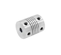 Tangerniu 1pc D19 L25 Motor Coupler Flexible Jaw Shaft Coupler Aluminium CNC T8 Lead Screw Motor Connector Coupling Shaft Joint(8x8mm)