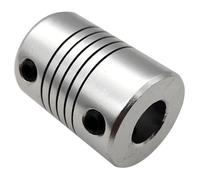 Tangerniu 1pc D19 L25 Motor Shaft Couplings Out Diameter 19mm Length 25mm Coupler Shaft Joint(4mm x 4mm)