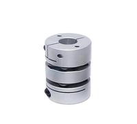 Tangerniu 1pc D39 L49 Flexible Diaphragm Coupling 39mm Diameter 49mm Length Flexible Plum Shaft Coupling CNC Stepper Motor Coupler Shaft Joint(17mm to 18mm)