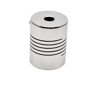 Tangerniu 2pcs D19 L25 Aluminium Flexible Coupling Jaw Shaft Connection 3D Printers CNC Motor Coupler Shaft Joint(6mm X 10mm)