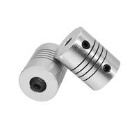 Tangerniu 4pcs Aluminium CNC Motor Coupling Bore 3mm to 10mm Jaw Shaft Coupler Flexible for 3D Printer Transmission Connector Sleeve Shaft Joint(5x6mm)