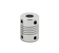 Tangerniu 4pcs D19 L25 Aluminium Shaft Coupling CNC Z Axis Stepper Motor Flexible Jaw Coupler Shaft Joint(6.35x8MM)