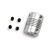 Tangerniu D19 L25 Aluminum Flexible Coupling 3mm 4mm 5mm 6.35mm 8mm 10mm Bore CNC Stepper Motor Shaft Encoders Coupler Shaft Joint(6mm x 8mm)