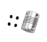 Tangerniu D19 L25 Flexible Coupling CNC Motor Jaw Shaft Coupler 19mm Diameter 25mm Length Motor Shaft Connector Coupler Shaft Joint(3mm X 6.35mm)