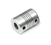 Tangerniu D19L25 Coupler 3mm 4mm 5mm 6mm 6.35mm 8mm 10mm Bore Aluminum Z Axis CNC Stepper Motor Flexible Coupling Shaft Joint(3x3mm)