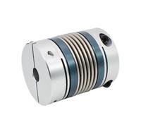 Tangerniu D25 L38 Shaft Coupling Bellows Flexible Motor Coupler CNC Aluminium High Elasticity Universal Joint 3D Printer Cardan Shaft Joint(5mm to 6mm)