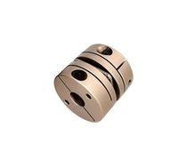Tangerniu D34 L33 Servo Stepper Motor Coupling 5mm to 16mm Shaft 34mm Diameter 33mm Length Single Diaphragm Flexible Coupler Shaft Joint(6.35mm to 10mm)