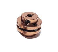 Tangerniu D56 L45 Flexible CNC Motor Coupling Aluminium Flange Coupler 3D Printer Cardan Shaft Diaphragms Universal Joint Shaft Joint(10mm to 11mm)