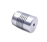 Tangerniu Flexible Shaft Coupling D19L25 Bore 5mm 8mm 6.35mm 8mm 10mm Encoders Engraving Machine Aluminium CNC Stepper Motor Jaw Coupler Shaft Joint(6.35x10mm)