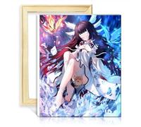 TANGFEIY Oil Painting by Numbers Kits Genshin Impact Columbina Kids Adults Paint by Number Kits with Brushes and Acrylic Pigment on for Wall Decor No Frame(30x40cm)