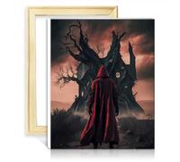 TANGFEIY Oil Painting Horror Oil Painting Paint by Numbers Kits Adult and Kids Acrylic Number with Paintbrushes Number Painting Wall Art NO Frame(60x75cm)