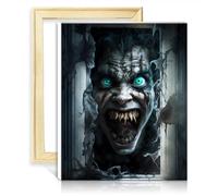 TANGFEIY Paint by Number Paintting Horror Adults Paint Kits Home Decor with Brushes and Acrylic Pigment Kits on Canvas for Wall Art Decor NO Frame(60x75cm)