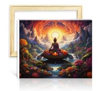 TANGFEIY Paint by Numbers Kits Buddha DIY Paint by Numbers Adults Beginner Acrylic Number with Paintbrushes Graffiti Lover Picture NO Frame(60x75cm)
