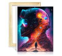 TANGFEIY Paint by Numbers Kits I am The Cosmos Paint by Numbers Adults with 3 Brushes & Acrylic Paints Number Painting Anti Stress Toys NO Frame(60x75cm)