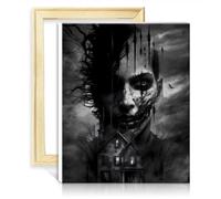 TANGFEIY Paintting Canvas Oil Painting Kit Horror on Canvas Painting Adults with Brushes and Acrylic Pigment on Picture for Home Decor NO Frame(50x65cm)