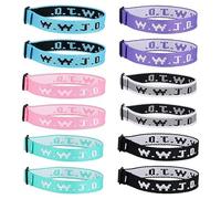 TANGHSE 12PCs WWJD Christian Bracelet - What Would Jesus Do Bracelets Adjustable Christian Bracelets Pack Adjustable Wristbands for Women Men Religious Bracelet Gift
