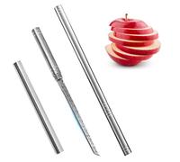 TANGHSE Fruit Paring Knife with Sheath, Portable Fruit Knife Stainless Steel Fruit Paring Pen Peel Slice Knife Mini Stick Knife for Camping, Picnic, Outdoor