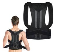 TANGHSE Posture Corrector for Men Women - Anti-Hunchback Shoulder Alignment Invisible Strap, Breathable Adjustable Back Brace for Pain Relief, Professional Back Support Straightener, Black, Free Size