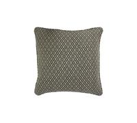 Tangier Woven Geometric Fringed Cushion Paoletti Black 55cm x 55cm