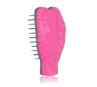 Tangle Angel Reborn Compact Pink Sparkle Detangling Hairbrush Made from Recycled Plastic Best Sustainable Eco-Friendly Detangler Comb for All Hair Types Thick Thin Wet Dry Women Girls Kids Travel