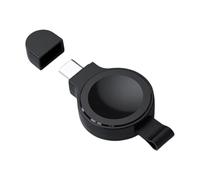 Tangle-free Watch Charger Compact Wireless Magnetic Portable Pocket-sized Smartwatch Type-c Charging Dock Station for Apple 8 7 6 5 4 3 2 1 Black