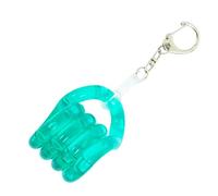 Tangle Jr. Classic - Jelly with Keychain - Fidget Toy Tangle to Take Everywhere - Fidget Keychain for Adults and Teens - Tangle Jr Keychain - Fidget for School and Office (Mint Green)