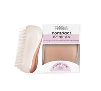 Tangle Teezer Compact Styler Detangling Hairbrush | Detangler Brush for All Hair Types| Wet & Dry Hair | Travel Hairbrush with Protective Cover| Rose Gold Ivory
