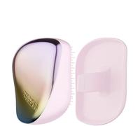 Tangle Teezer Compact Styler Detangler Hairbrush - For Wet & Dry Hair - Detangling Brush for All Hair Types - Perfect Brush For Travel with Protective Cover - Pearlescent Matte Chrome