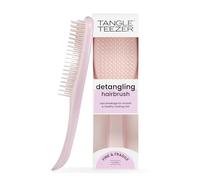 Tangle Teezer Fine and Fragile Ultimate Detangler Hairbrush for Coloured, Fine & Thin Hair - Two-Tiered Soft Flex Teeth Reduce Breakage & Pulling - Gentle on Delicate Hair - Pink Dust