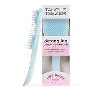 Tangle Teezer Large Fine and Fragile Ultimate Detangler Hairbrush for Coloured, Fine & Thin Hair - Two-Tiered Soft Flex Teeth Reduce Breakage & Pulling - Gentle on Delicate Hair - Seafoam Blue