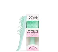 Tangle Teezer Mini Ultimate Detangler Fine and Fragile, For Wet and Dry Hair, Detangling Brush for Thin and Fine Hair, Optimal Brush For Kids and Travel, Jade Lagoon