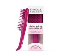 Tangle Teezer Mini Ultimate Detangler - For Wet & Dry Hair - Detangling Brush for All Hair Types - Perfect Brush For Kids & Travel - Electric Rasperry Pink