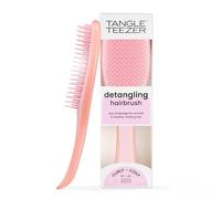 Tangle Teezer Naturally Curly Ultimate Detangler Hairbrush for 3C-4C Curly Coily Hair - Two-Tiered Teeth Define Curls & Reduce Frizz - Mango & Pink