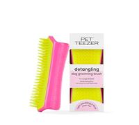 Tangle Teezer Pet Teezer Large Detangling Dog Grooming Brush | Detangling Brush for Dogs | Light Shedding & Wiry Fine Fur | Wet or Dry Fur | Ergonomic & Easy Clean | Pink/Yellow