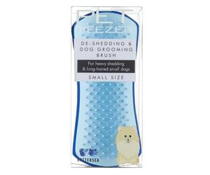 Tangle Teezer Pet Teezer Small De-Shedding Brush small brush for pets 1 pcs, Navy & Sky Blue