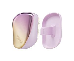 Tangle Teezer | The Compact Styler Detangling Hairbrush | Travel-Friendly with Protective Cover & Two-Tiered Teeth Design | Perfect for Wet, Dry & Flyaway Hair | Sweet Lilac & Yellow Chrome