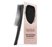 Tangle Teezer The Complete Carebrush - Curly Coily Hair | Hair Health Hairbrush| Two-Tiered Teeth | Smooths Shines Massages & Detangles | Silken Slate | Wet & Dry Hair